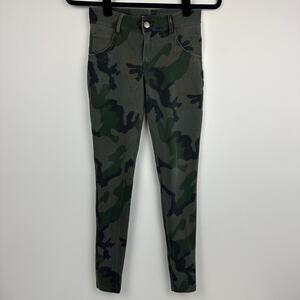 Brandy Melville Womens Camouflage Low Rise Army Casual Green Leggings One Size